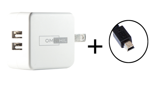 OMNIHIL High Speed USB Charger and Cable for Texas Instruments TI-Nspire CX CAS